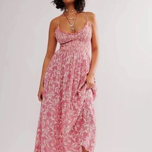 Free People Sweet Nothings Midi/Maxi Dress in Pink
